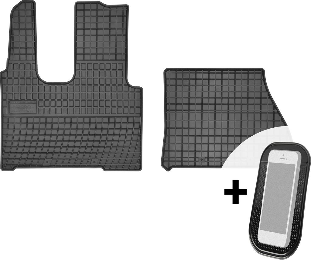 Gummimatten Auto Fußmatten Automatten Passgenau 2-teilig Set - passend für Mercedes-Benz Actros Mp4 breite Kabine ab 2012