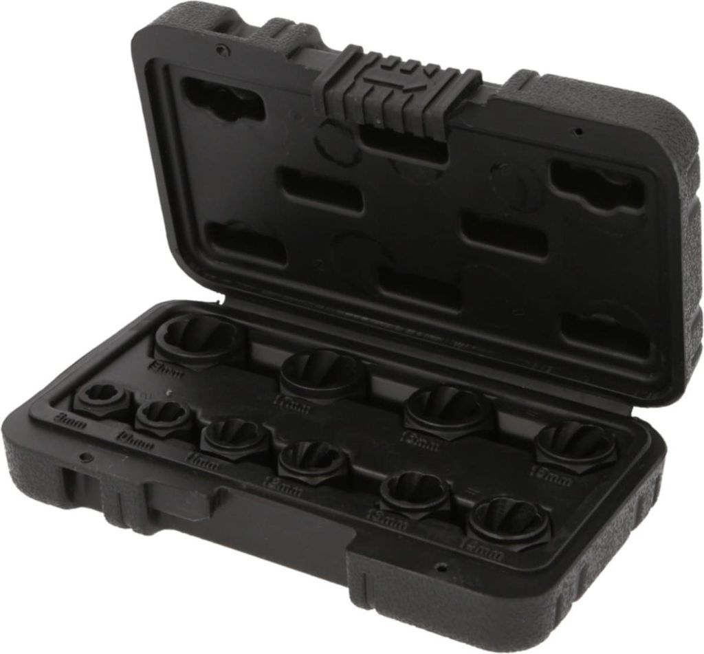 KS Tools Spiral-Profil-Steckmuttern-Satz, 10-tlg, M8-M19