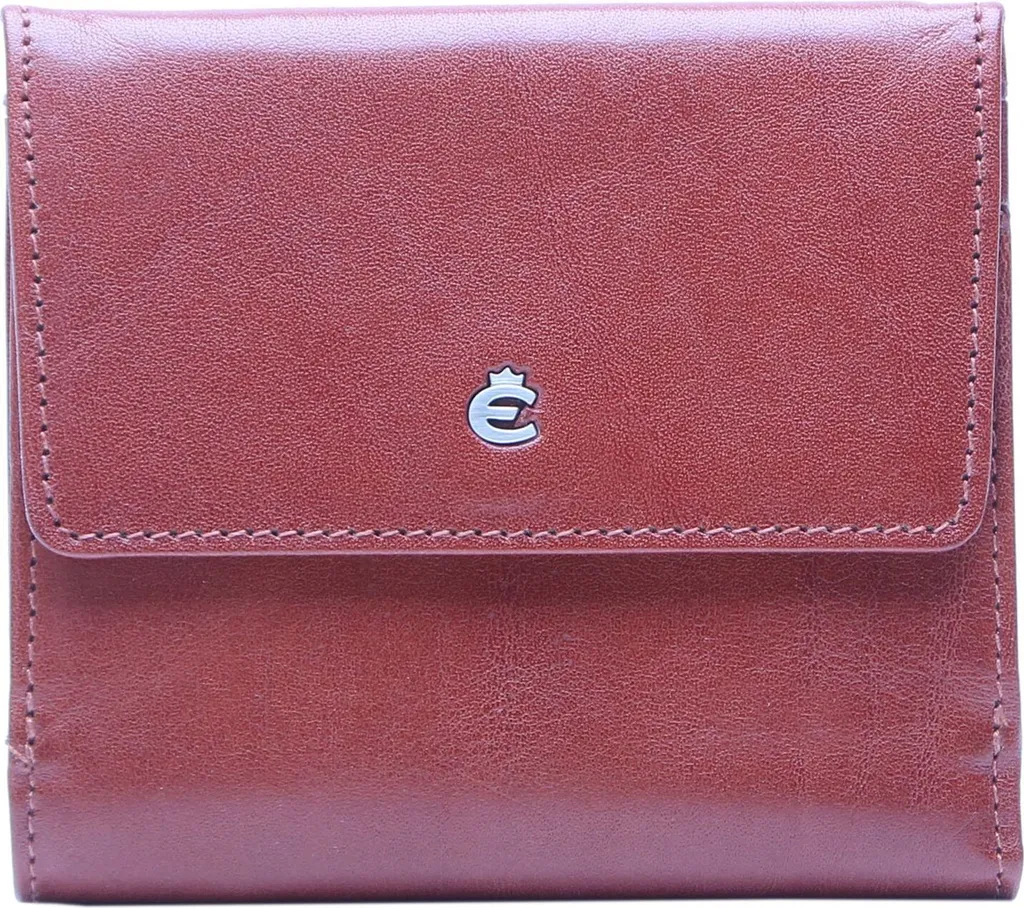 Petit Portefeuille Esquire Toscana Cuir Brun avec Système Viennois