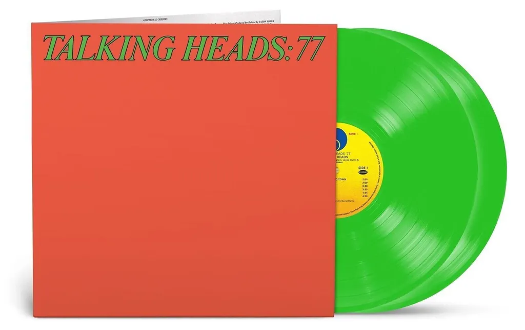 Musique Talking Heads 77 vinyle vert transparent pour platine salon