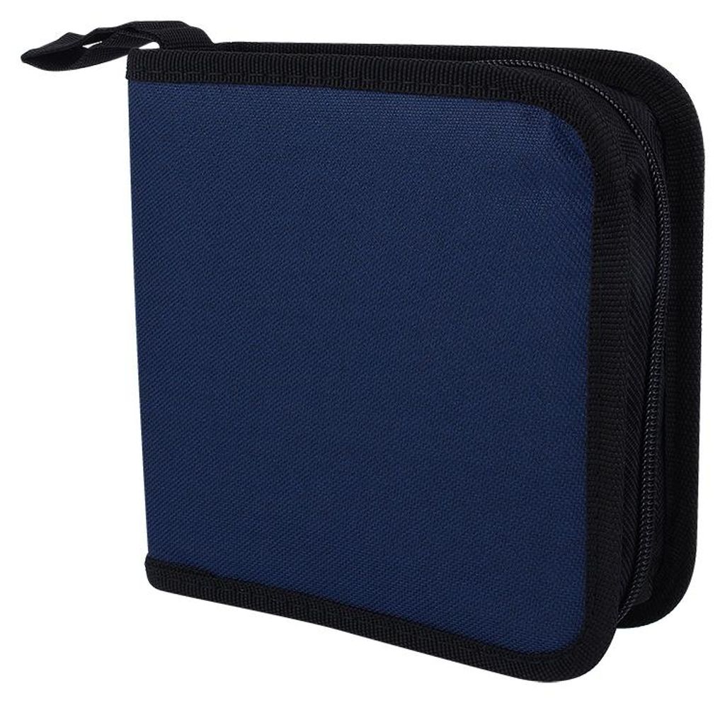 Protable Oxford Cloth 40 Disc CD DVD Holder DJ Storage Zipper Case Organizer Bag