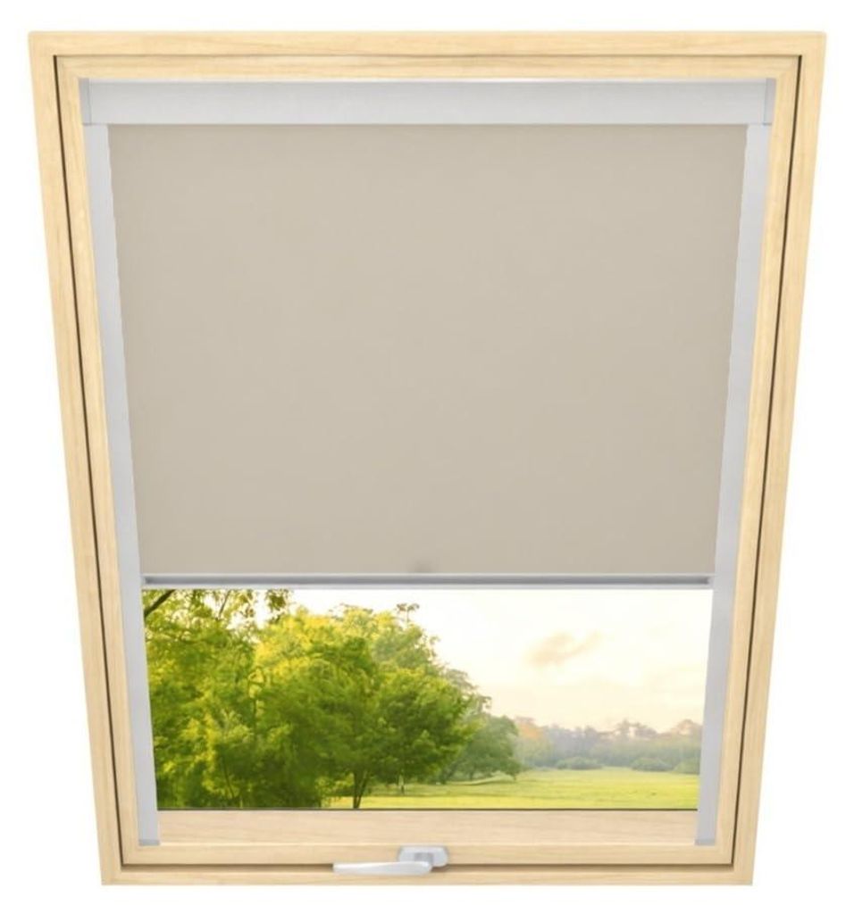 Time4blinds - Dachfenster Rollo - 500mm(B), 812mm(L) - Verdunkelungsrollo - Kardamom