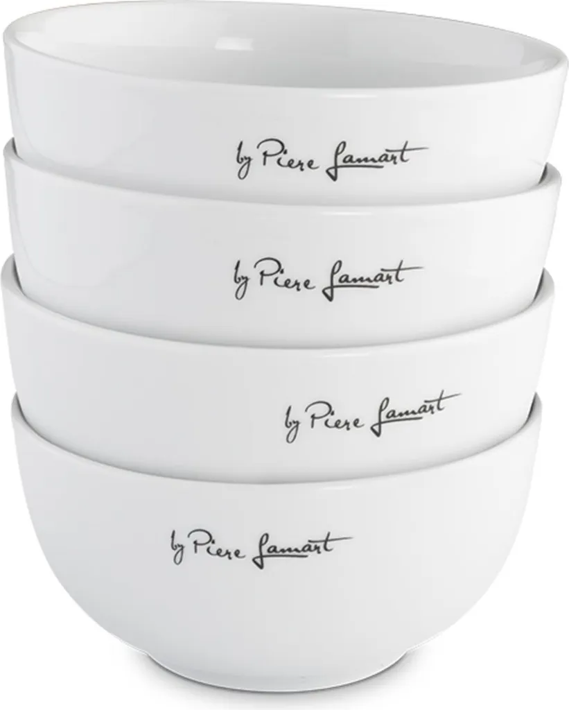 Set Ciotole Professionali Lamart LT9014 in Porcellana 14cm - 4 Pezzi