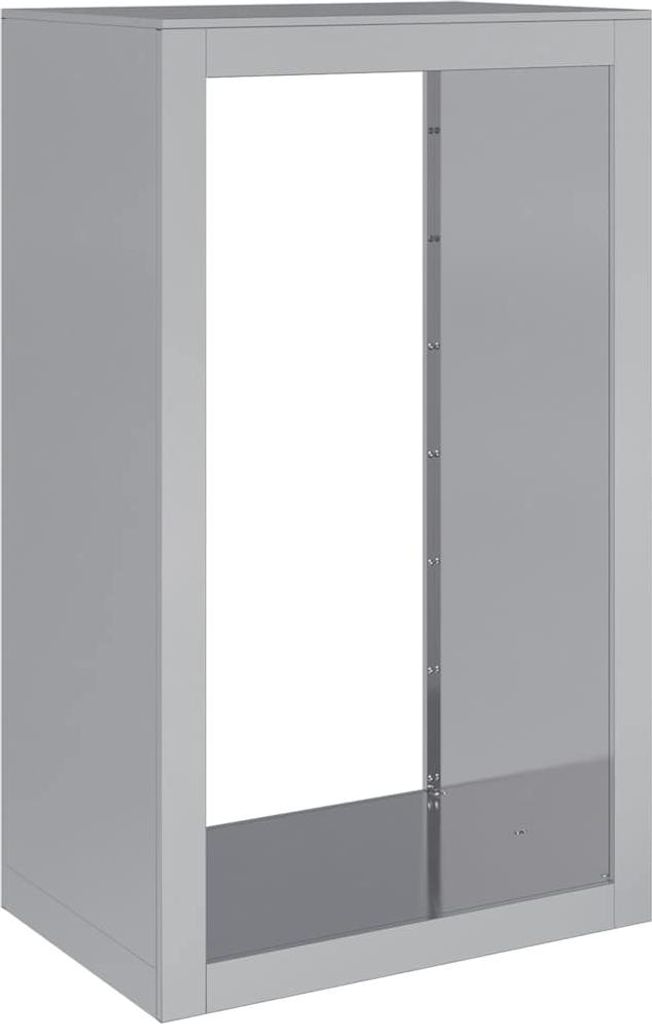 vidaXL Stojan na palivové drevo 60x40x100 cm Pozinkovaná Obrázok produktu 