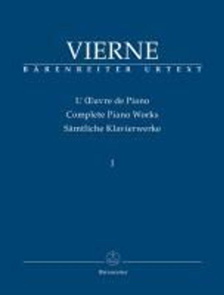 Vierne, L: Sämtliche Klavierwerke 1