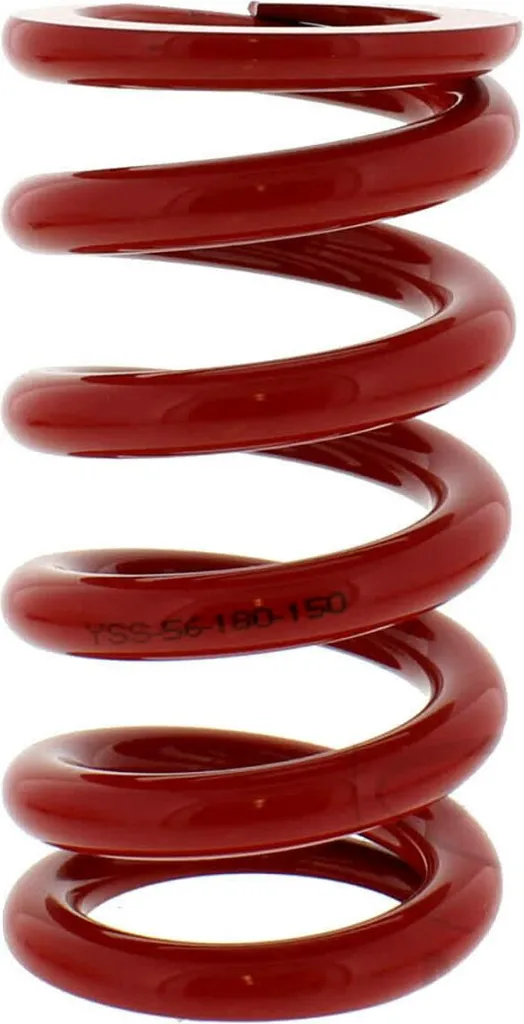Ressort de suspension arrière YSS rouge 56-180-150 pour moto de route