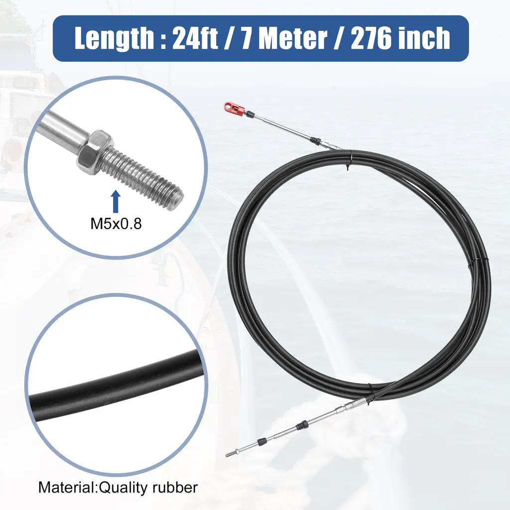 Câble Commande Marine 24ft : Fini les Commandes de Gaz Bloquées - 4