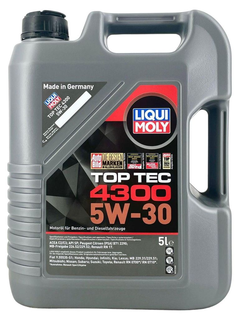LIQUI MOLY Top Tec 4300 für 5W-30 5 Liter Motoröl Motorenöl Produktbild 