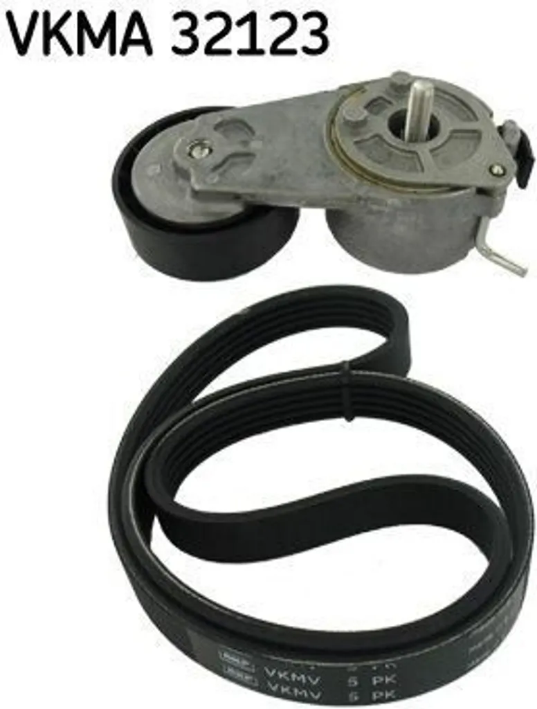 Remplacer courroies FIAT PUNTO 188 avec le jeu SKF VKMA 32123 complet