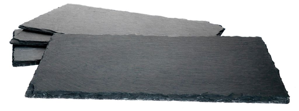 4x Schieferplatten 17 x 34 cm Tisch-Set Untersetzer Produktbild 