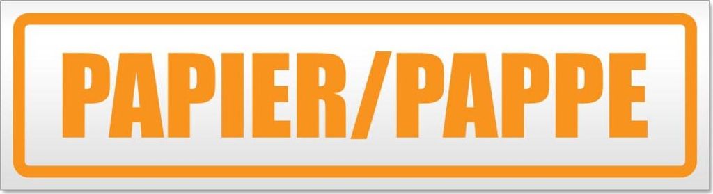 Papier Pappe Magnetschild Schild magnetisch