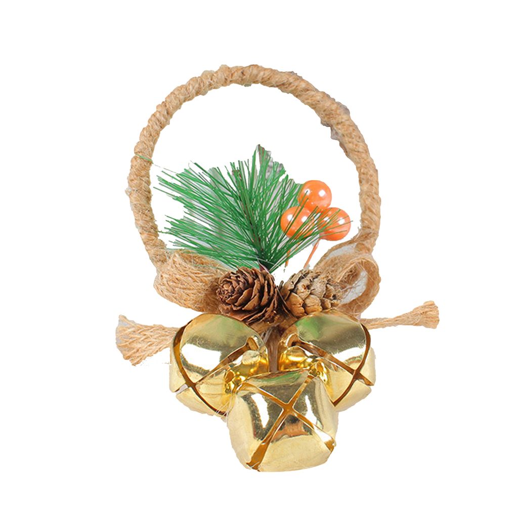 Weihnachtsdekoration Buntes DIY Kreativ tragbares Hängen Tinecone Bow-Knot Decor für Weihnachtsfeier-1
