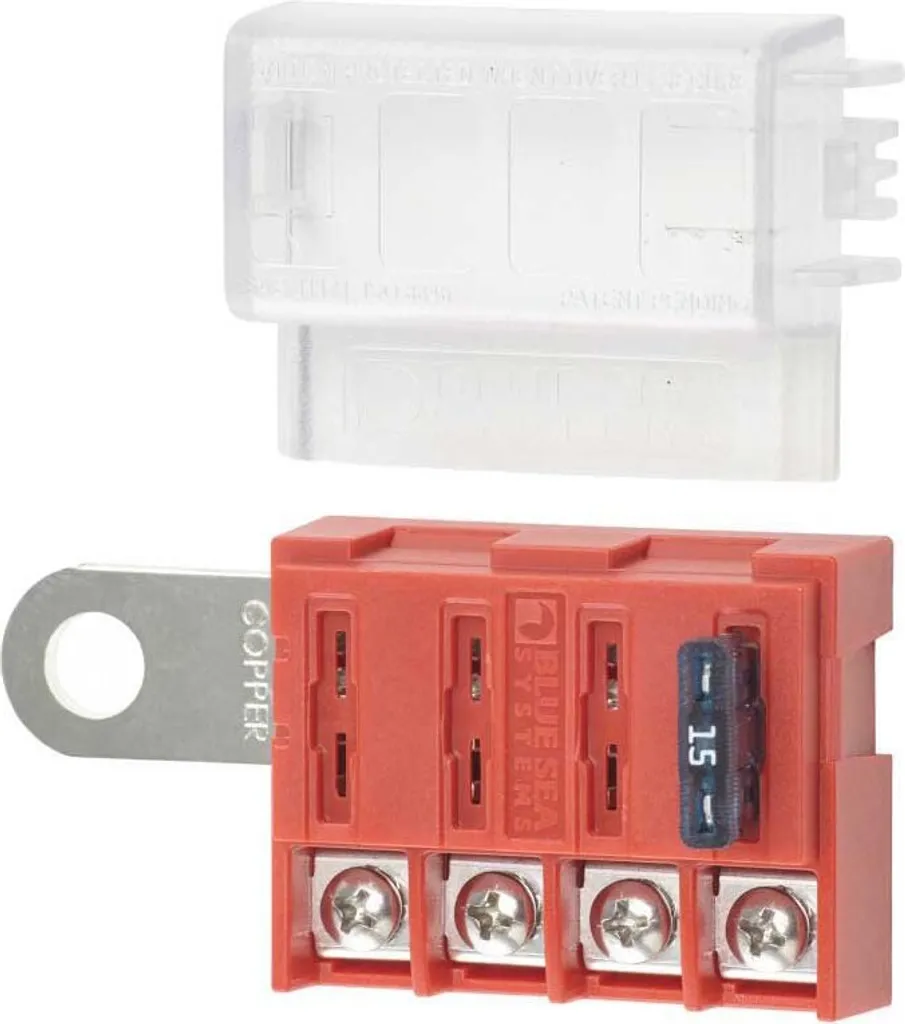 Blue Sea Systems 5023 Boîte à Fusibles ST Blade 6 Circuits avec Bus Négatif