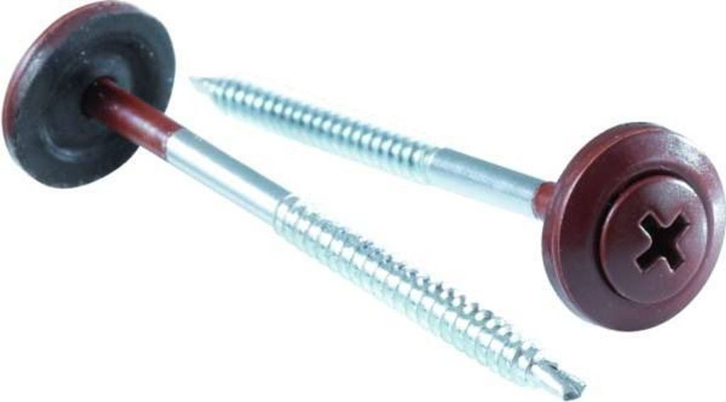 Onduline Spezialschraube Holz + Dichtscheibe 3,9 x 60 mm Dichtschraube Schraube 100Stk. braun