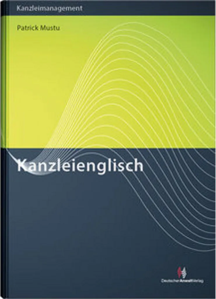 Livre Kanzleienglisch pour éviter les erreurs de droit en anglais