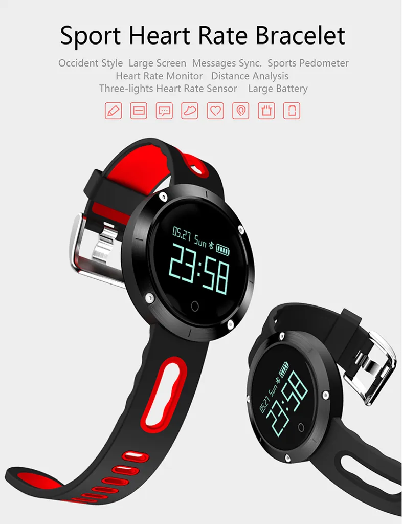 Smartwatch DOMINO DM58 - Acier noir - 2