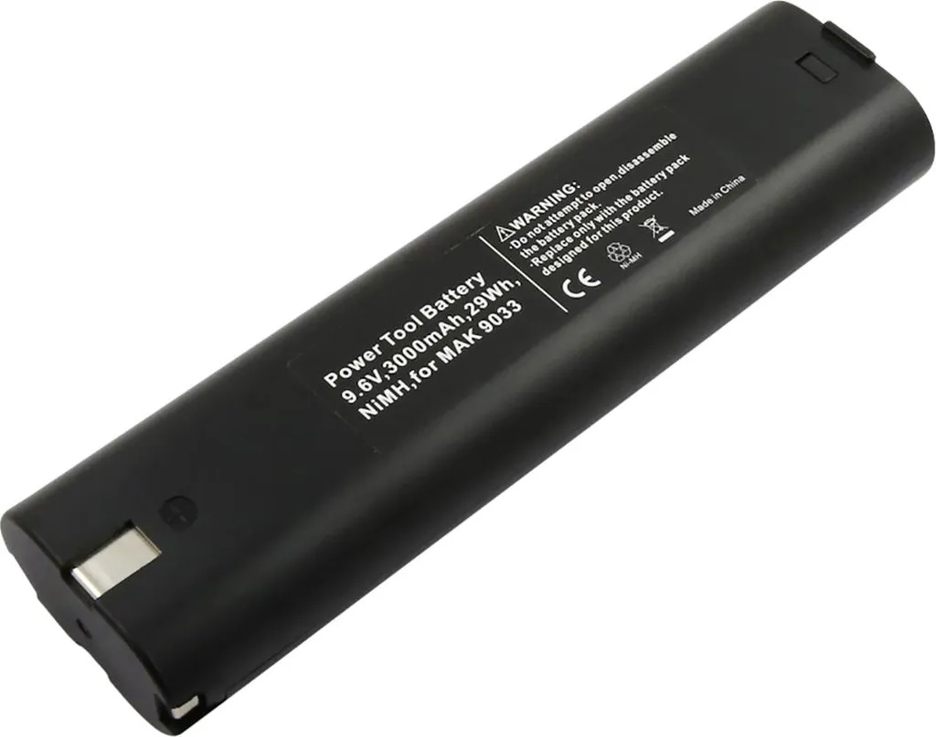 Batterie pour Perceuse Makita 9033 Avizar 9,6V 3000mAh Ni-MH Travaux DIY