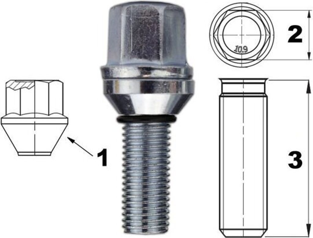 20x skrutka M12x1,25 28mm pre VW Opel | Kaufland.sk