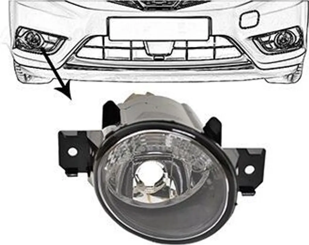 Phare Anti-brouillard Droit VAN WEZEL Robuste pour Nissan Note Pulsar