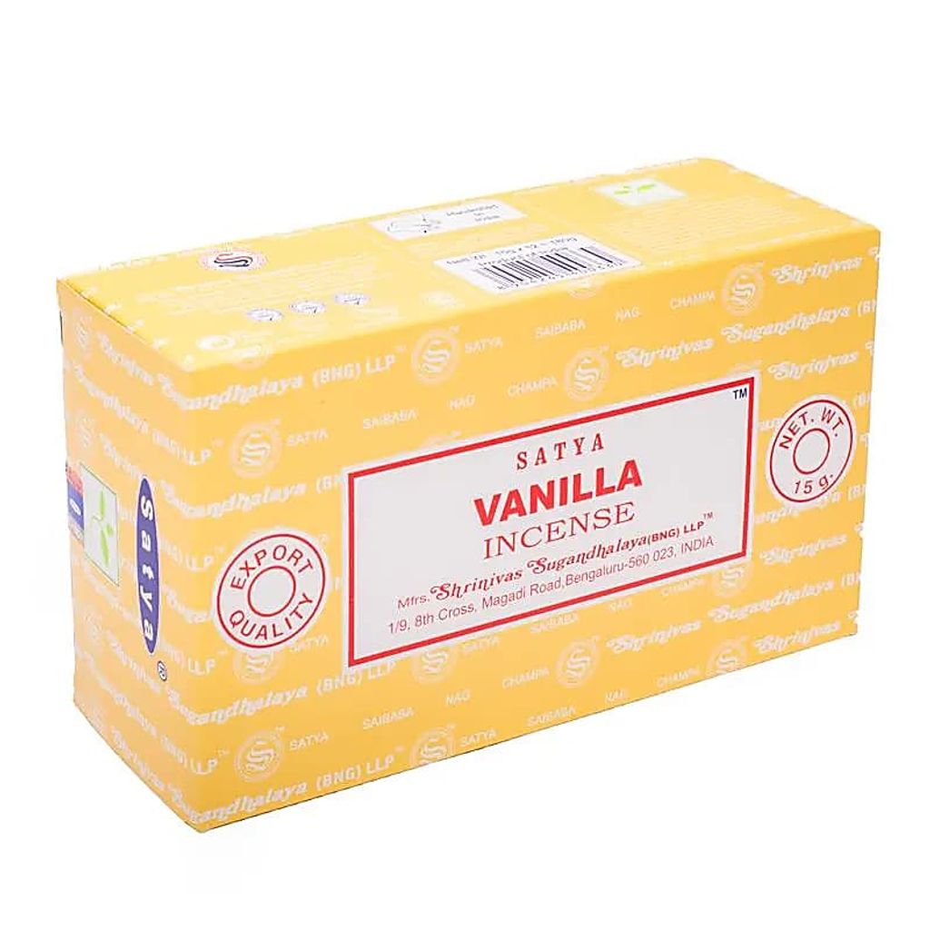 Räucherstäbchen Satya Vanilla -- 15 g Obrázok produktu 