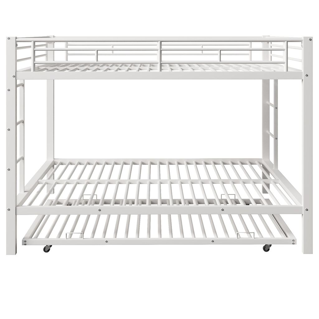 Flieks Etagenbett 140x200cm mit Ausziehbett, Metallbett Produktbild 