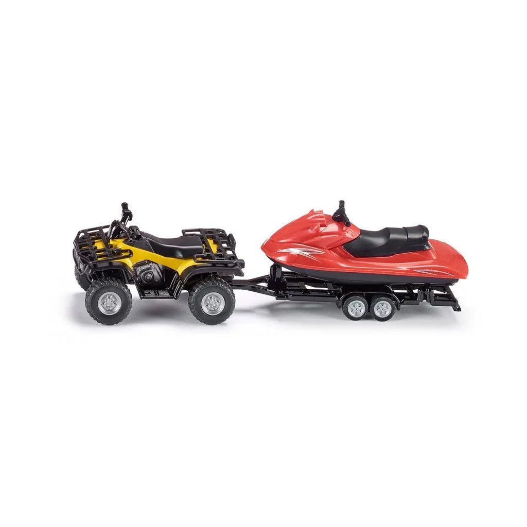 Jouet de Transport Quad et Jet Ski Siku 2314 en Métal pour Enfants 3+