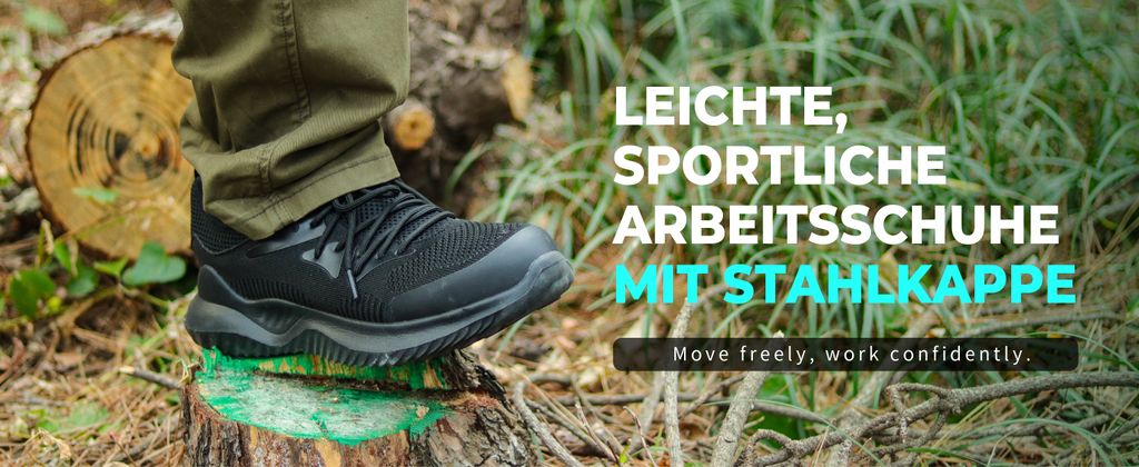 Stahlkappenschuhe Leicht Atmungsaktiv Bequem Sicherhei Produktbild 10
