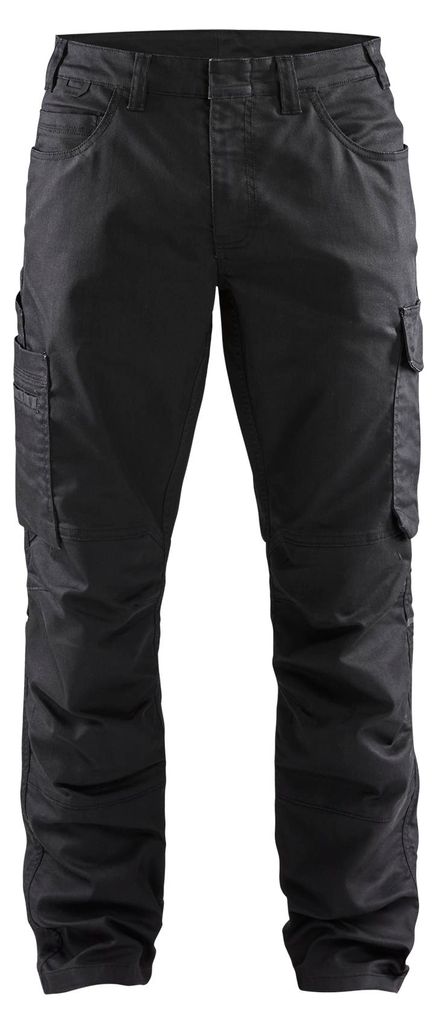 Blakläder Service Arbeitshose Denim Stretch 1439, Farbe:Schwarz/Schwarz, Größe:C48