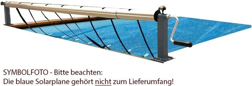 Manueller Aufroller für Holz Pool (max. Breite 5.50 m) Sommer/ Solar Abdeckungen