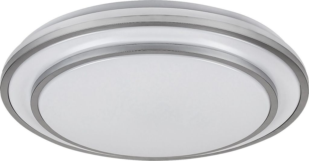 Rabalux 2131 Deckenleuchte Lupita, 40W, 2700lm, silber-weiß, rund, dimmbar, ø490mm