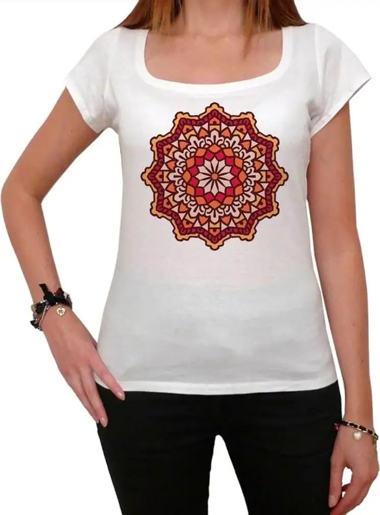 Damen Grafik T-Shirt Mandala 12 Geschenk 12. Geburtstag Jahrestag 12 Jahre Jubiläum 12 Jährige Frau Jahrgang 2012 Kurzarm Lustige Druck