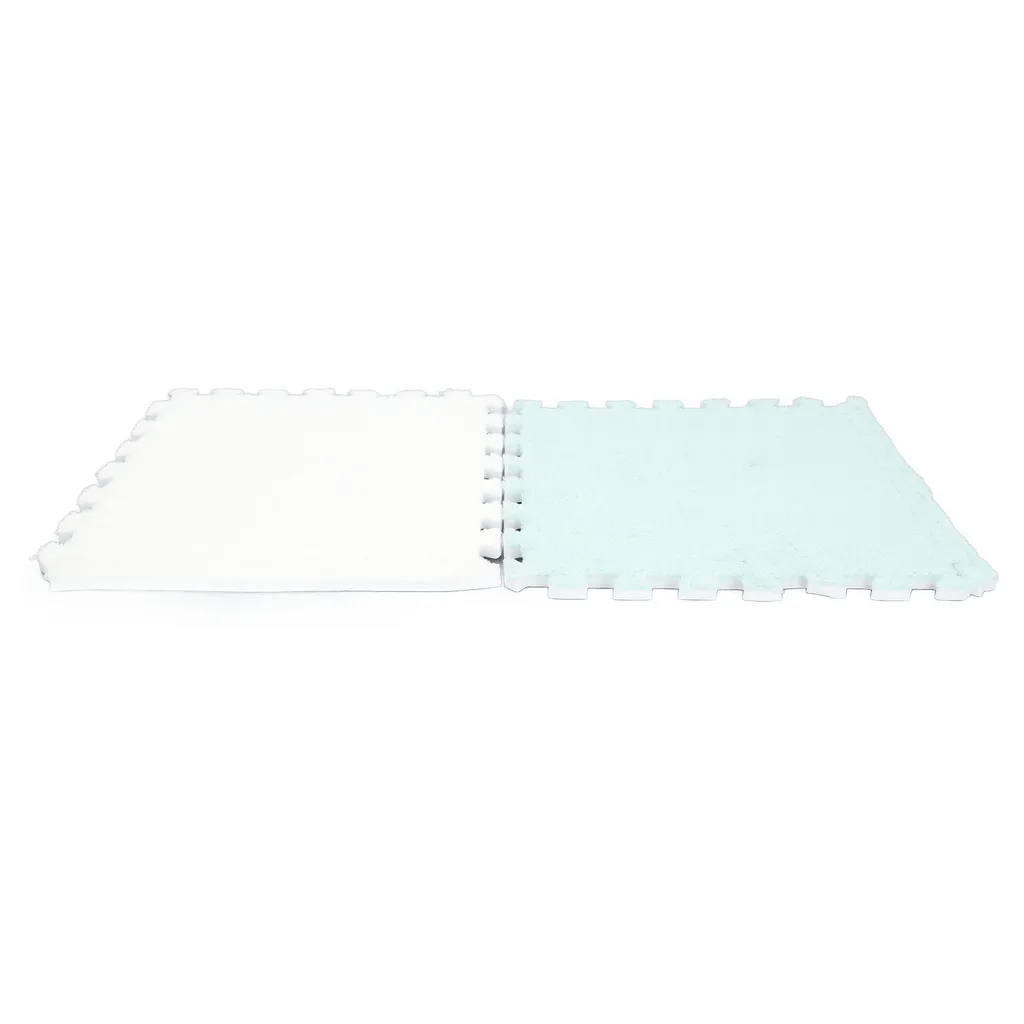 Dalles de sol puzzle en mousse moelleuse pour protection et décoration 10 pcs