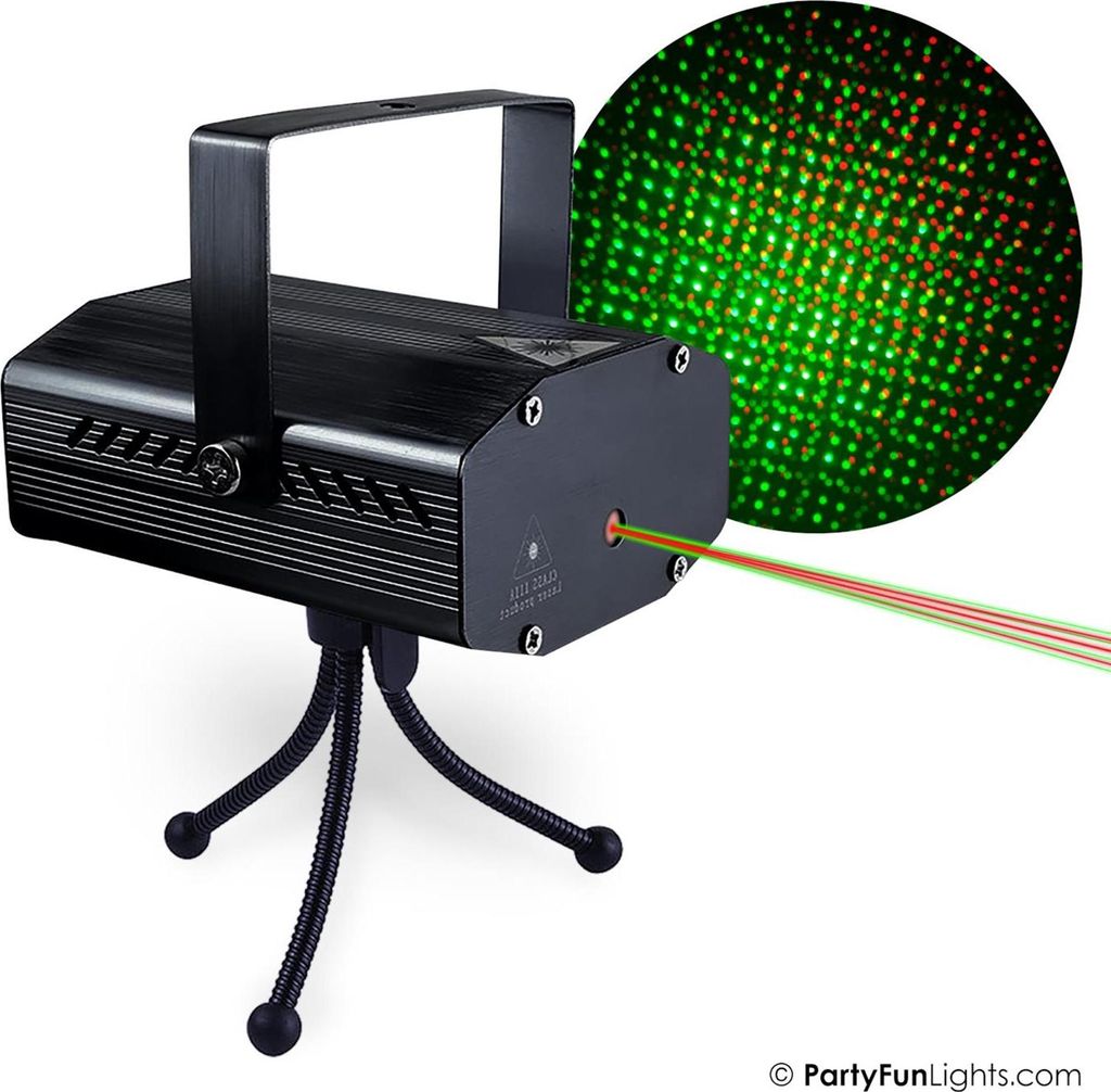 Partyspaß Lichter Laserlicht USB LED rot grün