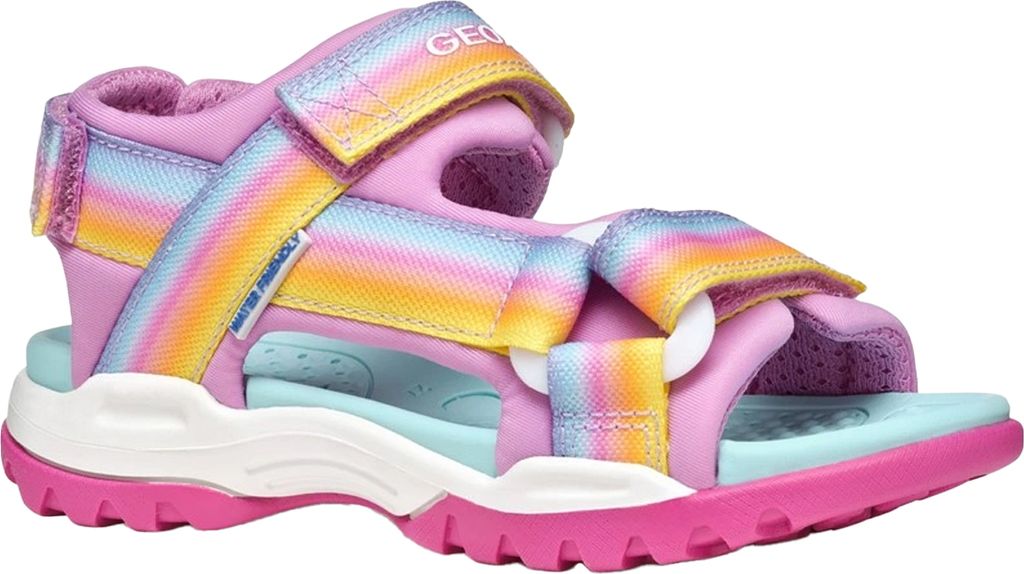 Geox - Mädchen Sandalen "J Borealis" FS11536 (33,5 EU) (Dunkelrosa/Bunt)