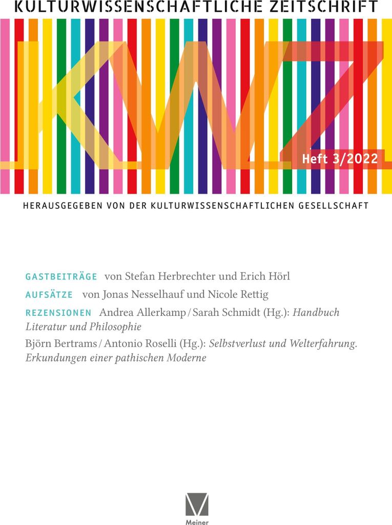 Kulturwissenschaftliche Zeitschrift 3/2022