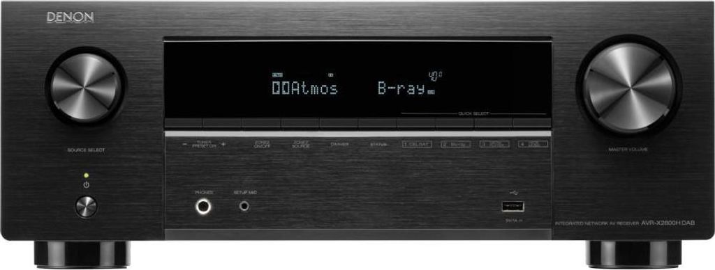 Denon AVR-X2800H DAB, 95 W, 7.1 kan., Stereo, 185 W, Zdjęcie produktu 