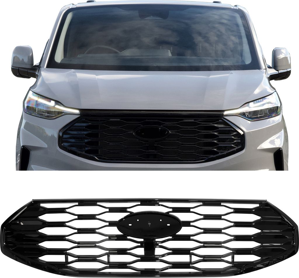 Grille de calandre sport noire brillante en nid d'abeille Image du produit 