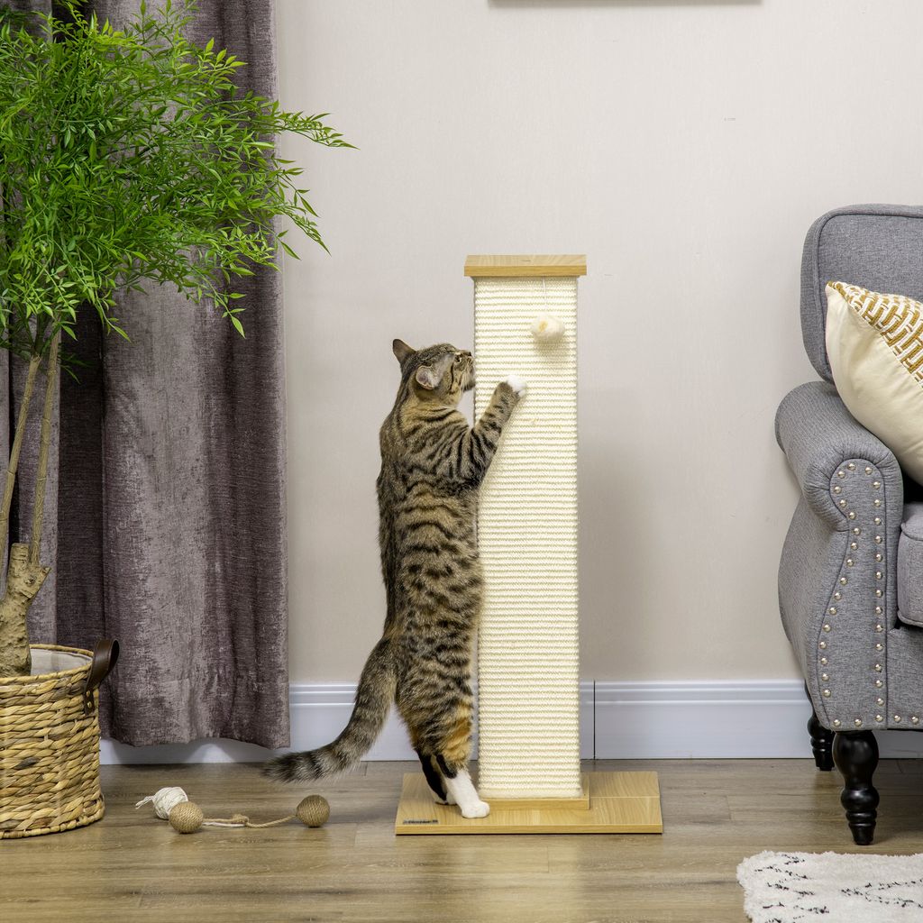 PawHut Kratzbaum, 80 cm, Kratzstamm für Katzen mit Produktbild 7