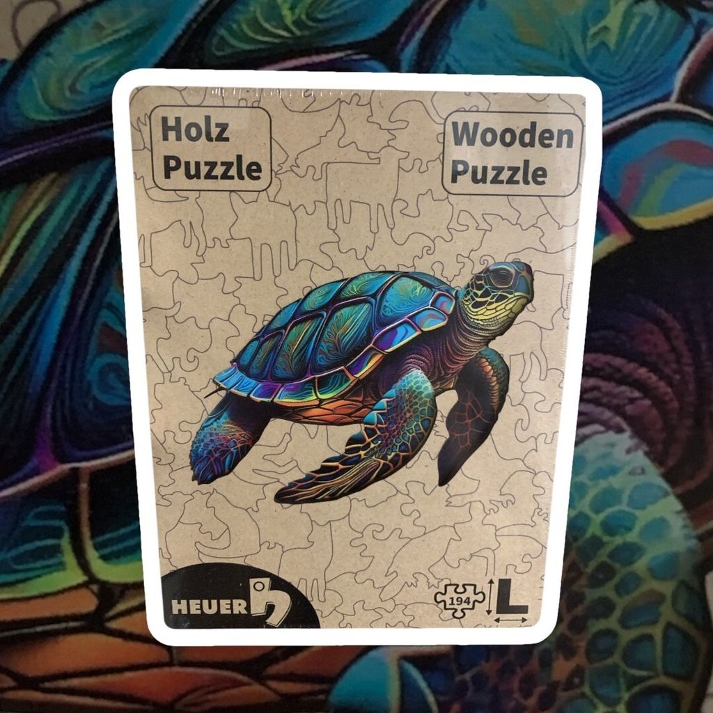 Creative-Art Wooden-Puzzle Holzpuzzle HEUER Motiv: Schildkröte 2, 194 Teile, L