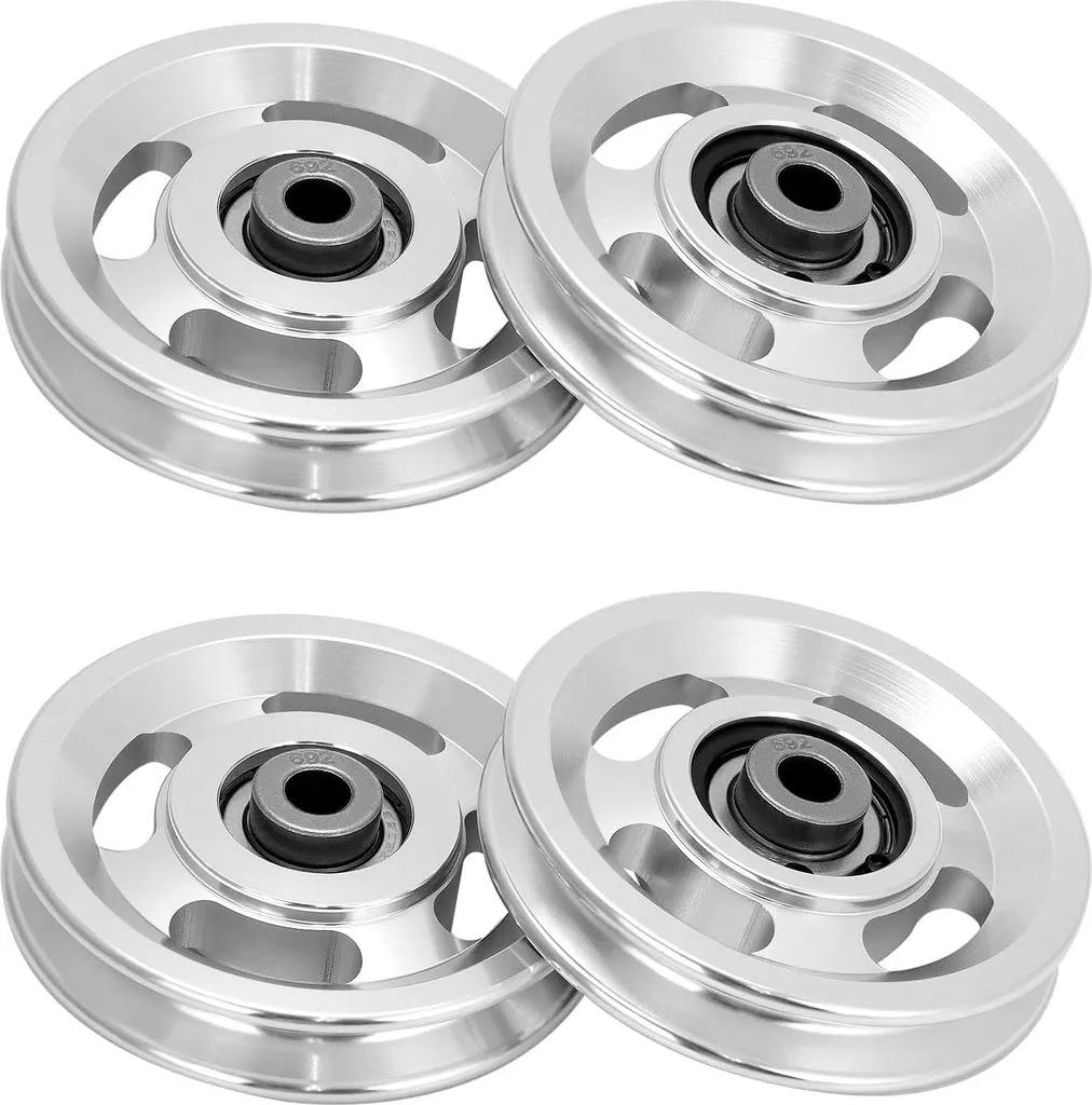 Rouleau aluminium 95 mm robuste - Charge 300 kg - Qualité industrielle x4