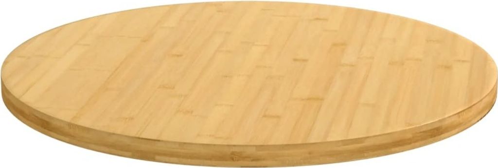 vidaXL Plateau de table Ø70x2,5 cm Bambou Image du produit 