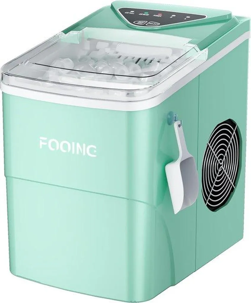 Machine à glaçons 15 kg silencieuse verte - Haute capacité 24 heures