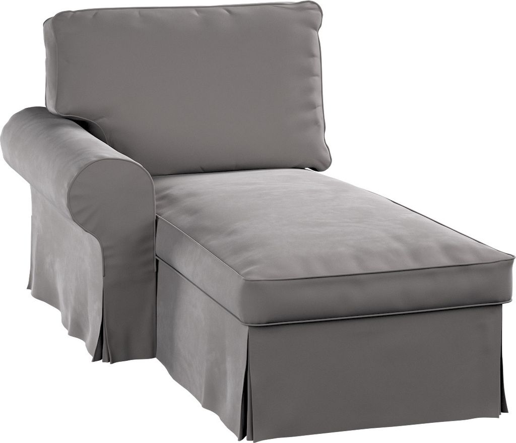 Dekoria Bezug für Ektorp Récamiere links, taupengrau, Ektorp Bezug für Récamiere links