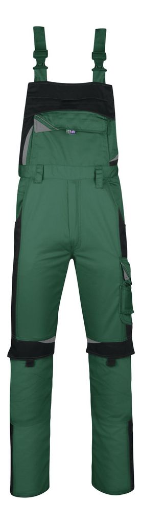 BESTWORK Latzhose grün/schwarz, Gr. 066 - PKA Klöcker