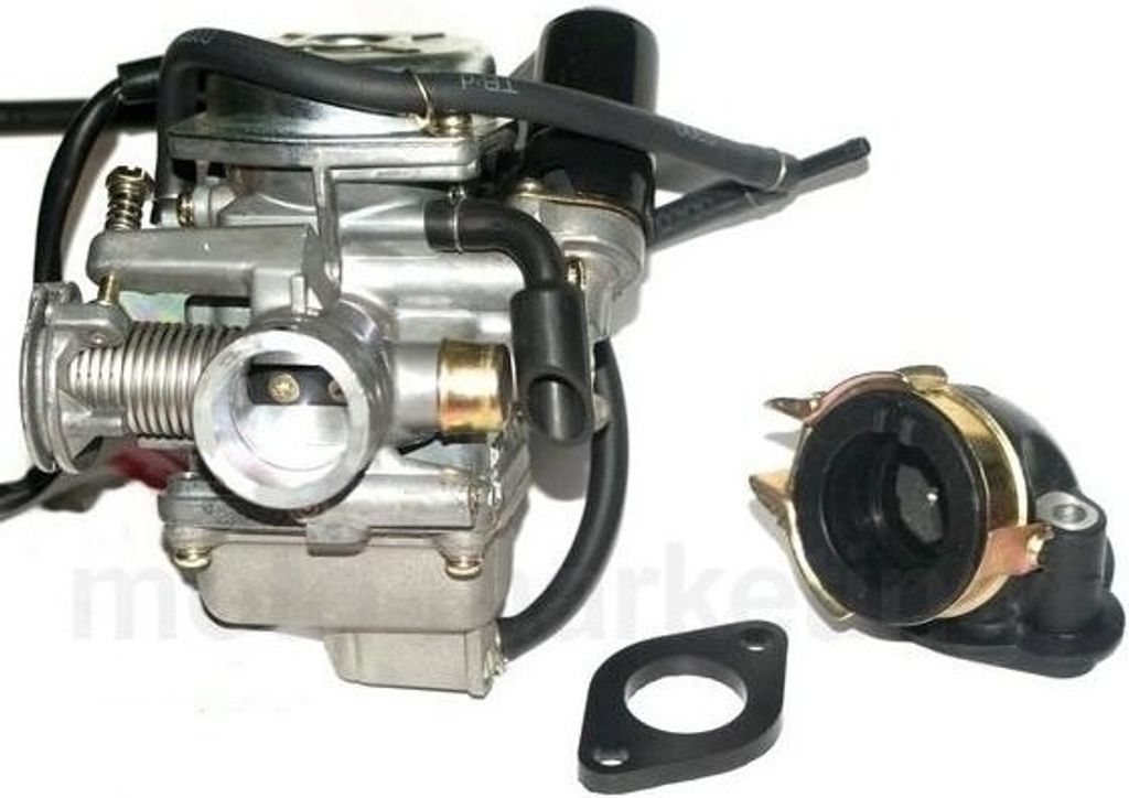 Sport VERGASER 24mm E-Choke ANSAUGSTUTZEN KOMPLETT für YIBEN Hurricane 125