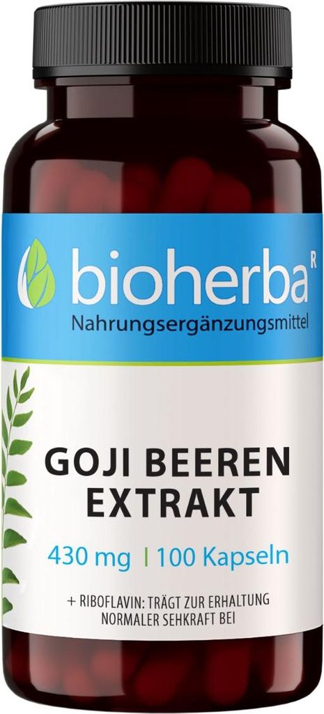 Bioherba Goji Beeren Extrakt 430 mg 100 Kapseln