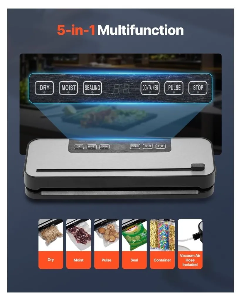 Machine de mise sous vide pour conservation longue durée - Pack 10 sacs