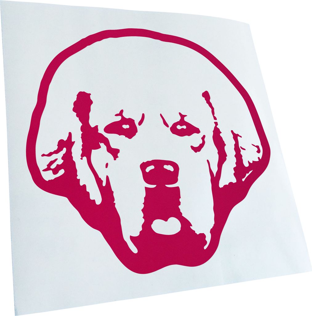 Kiwistar - Autoaufkleber - tibetan mastiff Hund - Pink - 40x36cm - Aufkleber für Auto, Laptop, Fahrrad, LKW, Motorrad mehrfarbig JDM Decal Racing