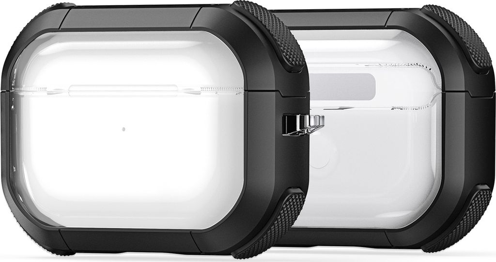 Mobigear Shockproof Apple AirPods Pro 1 Hardcase Hülle - Schwarz