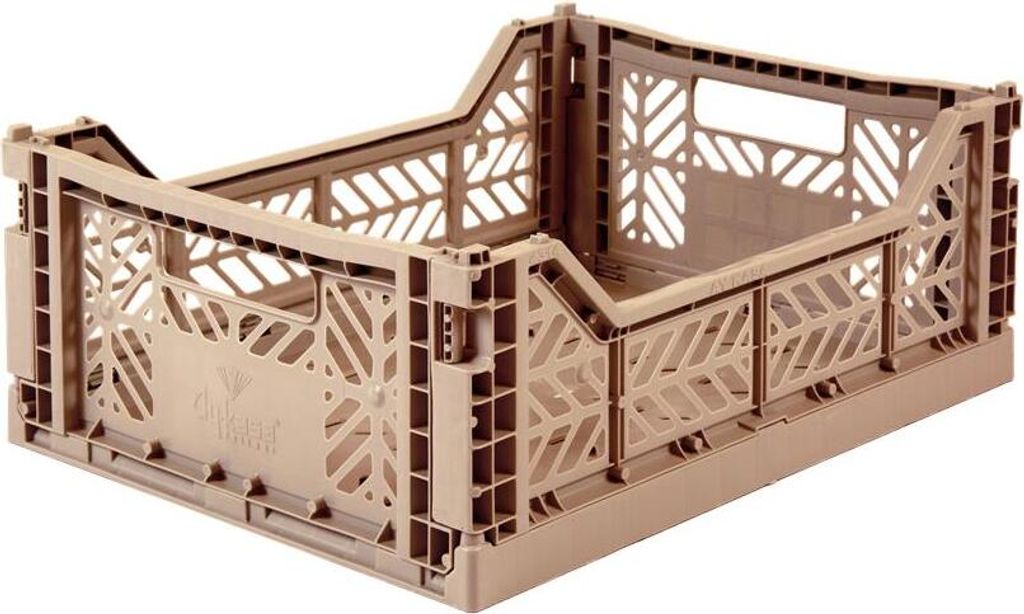 Aykasa Faltbox Klappbox WARM TAUPE hellbraun midi